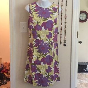 Size 8 Floral J. Crew dress